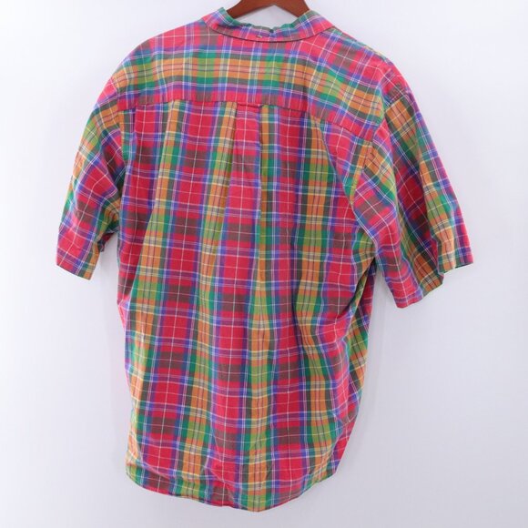 Vintage | 1990's GAP Cotton Short Sleeve Button Down Shirt Large - Picture 4 of 5